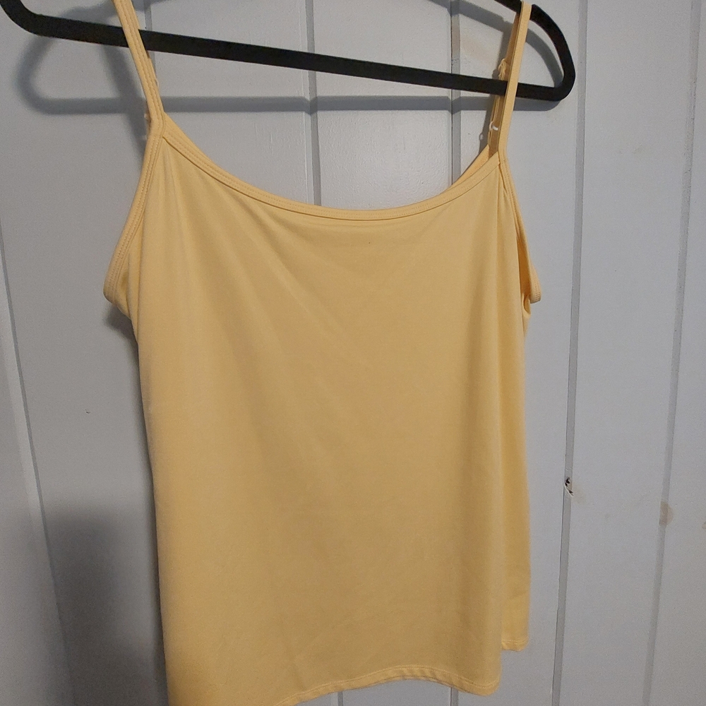 dressbarn Pale Yellow Spaghetti Strap Camisole